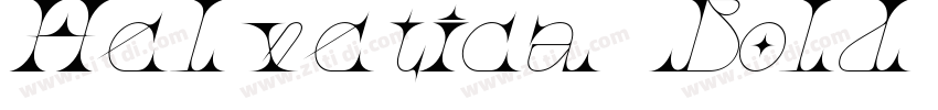 Helvetica Bold Itali字体转换